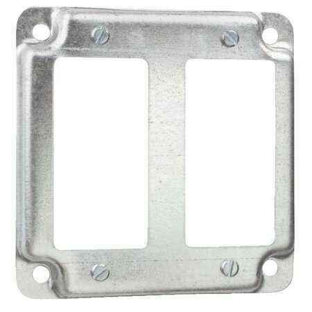 ABB 4 in. Sq 2-Gfi Box Cover 5425B